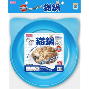 Nyanta Club Cooling Cat Dish (Small) Blue